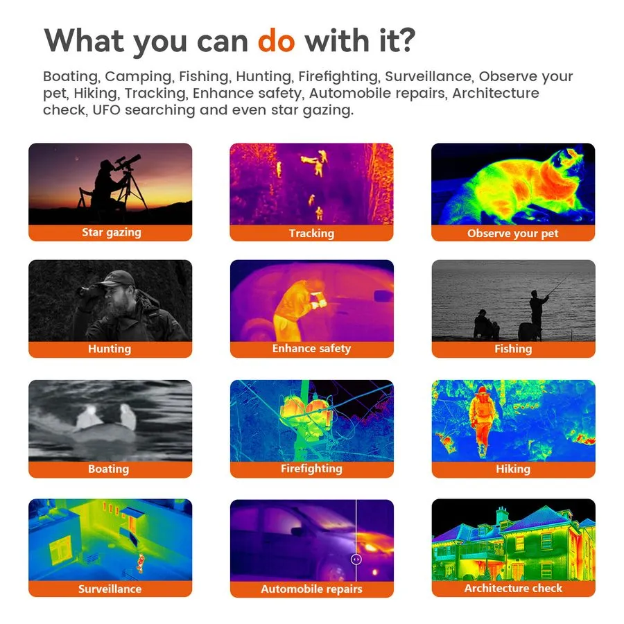 Оптико-электронная система AI-384 Thermal Imaging Monocular 8X Digital Zoom Heat — фото лота 1