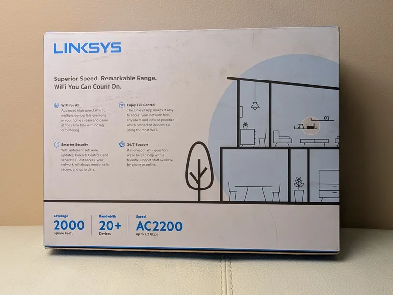 Маршрутизатор Linksys EA8300 Tri-Band Wireless Router AC2200, 4-Port Gigabit, Bl — фото лота 2