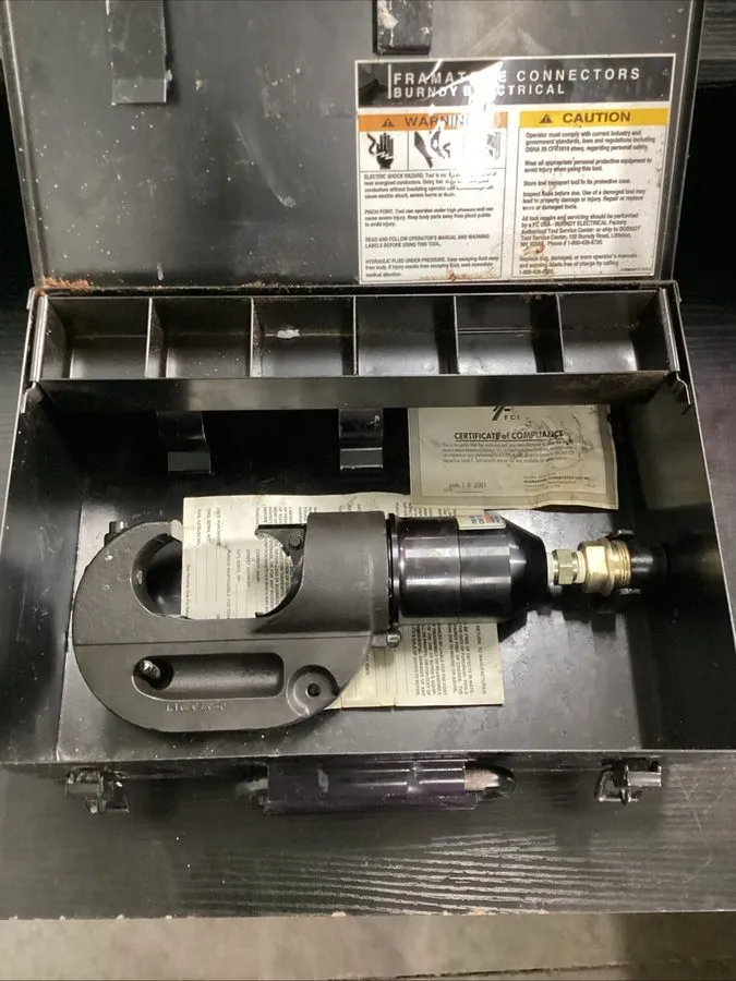 Электрооборудование Burndy 750 Revolver Hypress Hydraulic Crimping Tool W Case Y