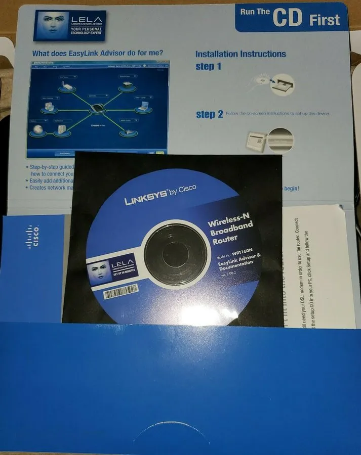 Маршрутизатор LINKSYS WRT160N V2 300 Mbps 4-Port 10/100 WIRELESS N ROUTER