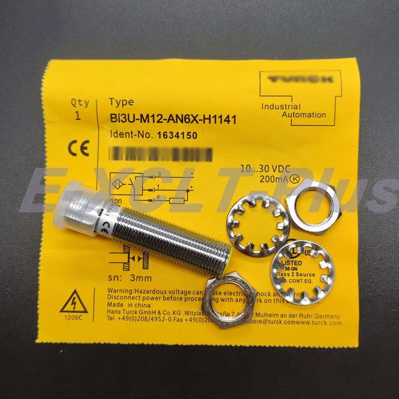 Датчик приближения Turck Bi3U-M12-AN6X-H1141 Inductive Proximity Sensor, 3mm, 10