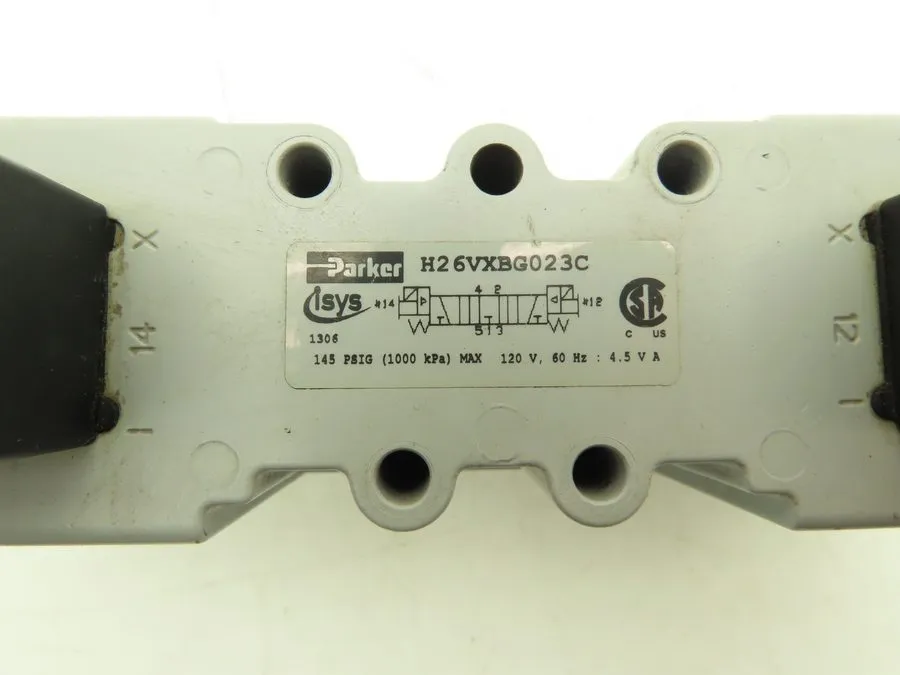 Электромагнитный клапан Parker H26VXBG023C 3 Position Pneumatic Solenoid Valve 1