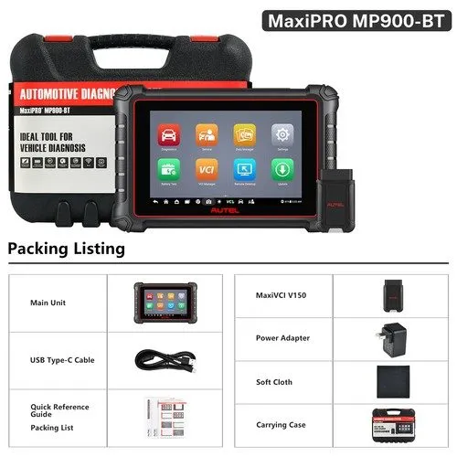 Диагностический сканер Autel MaxiPRO MP900BT Full Scanner ECU Coding Up of MP900