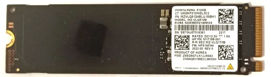 SSD-накопитель Samsung PM991a 512GB NVMe M.2 SSD MZVLQ512HBLU-00BH1 MZ-VLQ512B