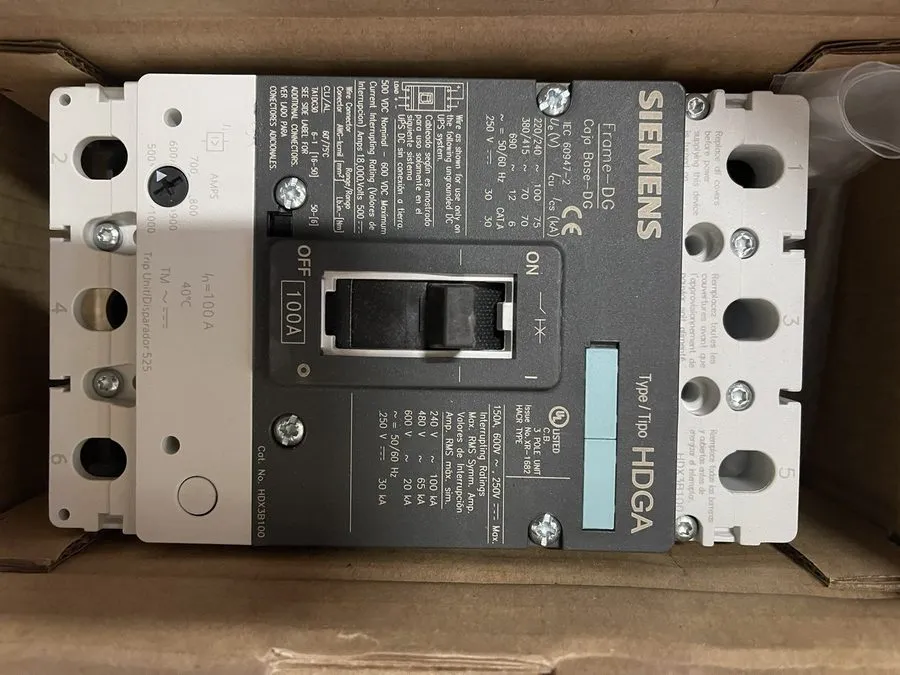 Автоматический выключатель SIEMENS 3VL2110-2KN33-0AA0 100A 3P VL CIRCUIT BREAKER