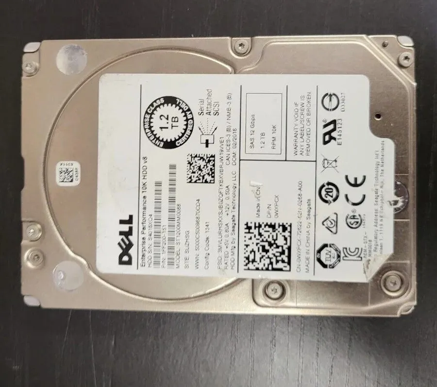 Жёсткий диск DELL ST1200MM0088 1.2TB SAS 10K 12GB/S 2.5" HDD WXPCX 0WXPCX CN-0WX