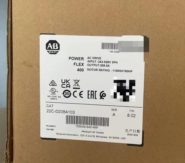 Частотный преобразователь 22C-D208A103 PowerFlex 400- 110 kW (150 HP) AC Drive A