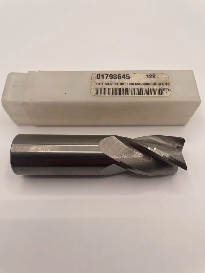 Режущий инструмент 1" 4-Flute Solid Carbide Square End Mill 1-1/2" LOC 4" OAL US — фото лота 1
