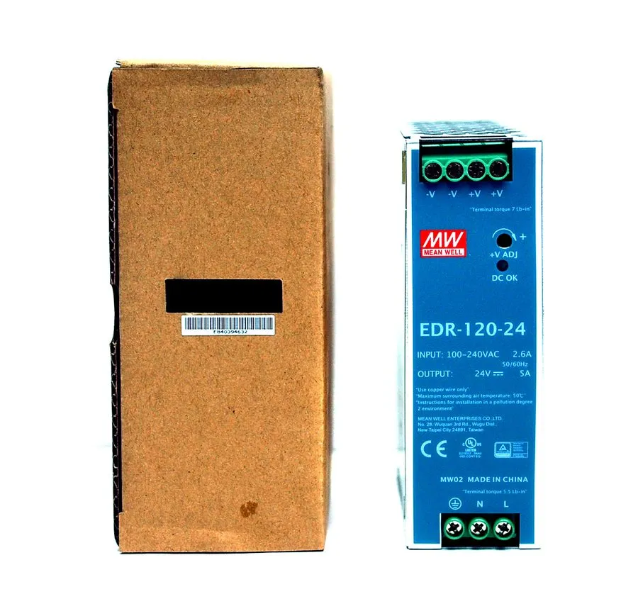 IIoT-устройство EDR-120-24 120W 24VDC 5Amp Industrial DIN Rail Power Supplies 24
