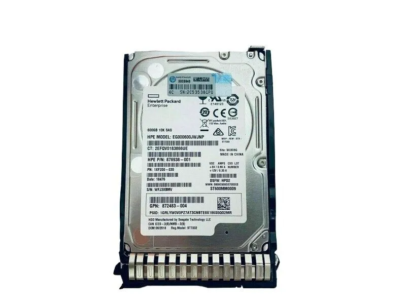 Жёсткий диск HPE 600GB 872477-B21 872736-001 10K SAS 12Gb/s 2.5 Inch 512e DS Ent