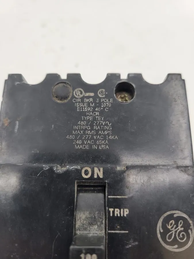 Автоматический выключатель GE General Electric 100A Circuit Breaker, 3-Pole, 480