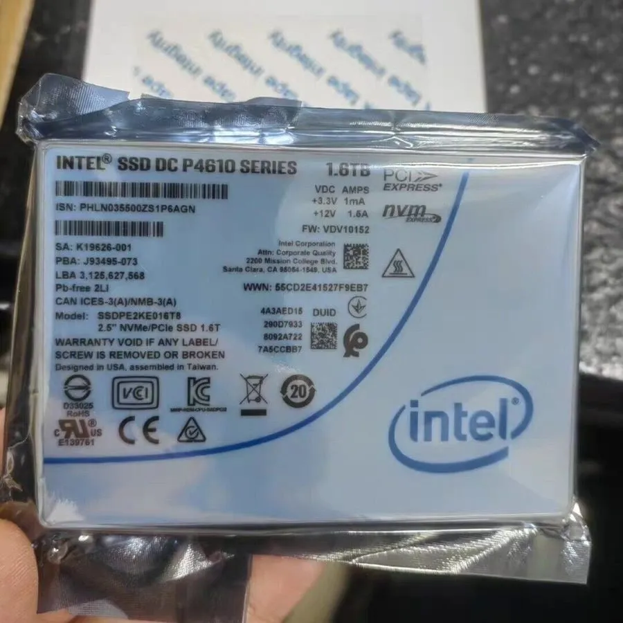SSD-накопитель Intel DC P4610 1.6TB 2.5" NVMe U.2 SSD SSDPE2KE016T8 Enterprise S