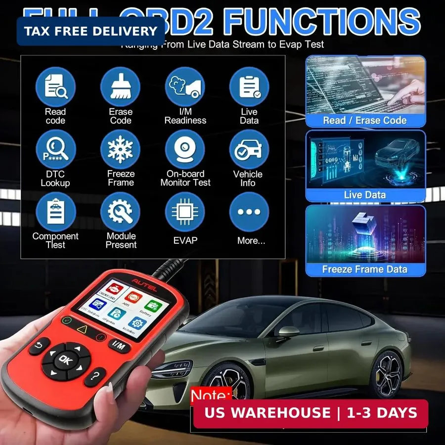 Диагностический сканер Autel OBD2 Scanner AutoLink AL549 Car Check Engine Code e — фото лота 2