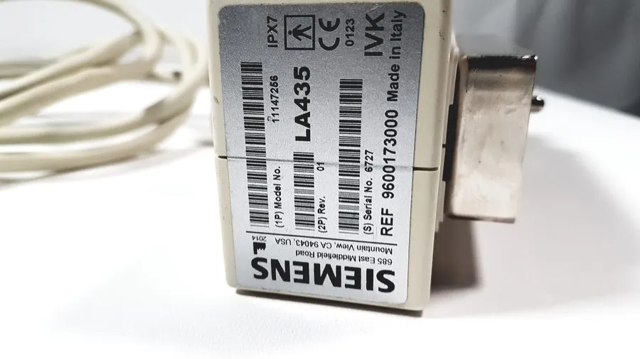 УЗИ-датчик Siemens LA435 Transducer Probe для Acuson P300 Portable Ultrasound 96 — фото лота 1