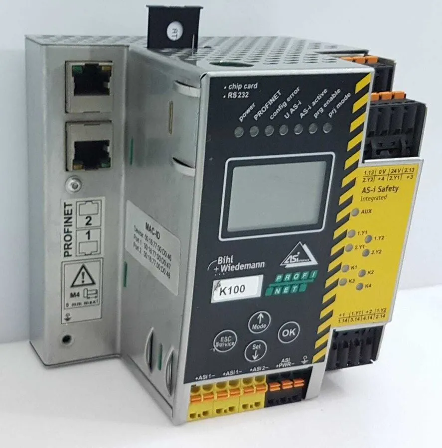 Шлюз полевой шины Bihl + Wiedemann BWU2647 AS-i 3.0 Gateway V4.3 PROFIsafe via P