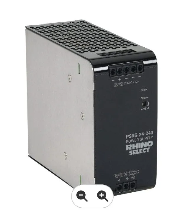Блок питания RHINO SELECT PSRS-24-240 24VDC 10A 240W DIN Rail Power Supply — фото лота 1