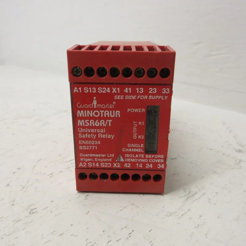 Реле безопасности Allen-Bradley Guard Master MSR6R/T 24VAC Universal Safety Rela — фото лота 2