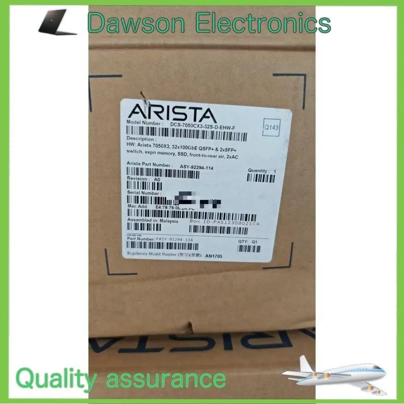 Коммутатор Arista DCS-7050CX3-32S-D-EHW-F 7050X3 32x1000GbE QSFP+ Switch