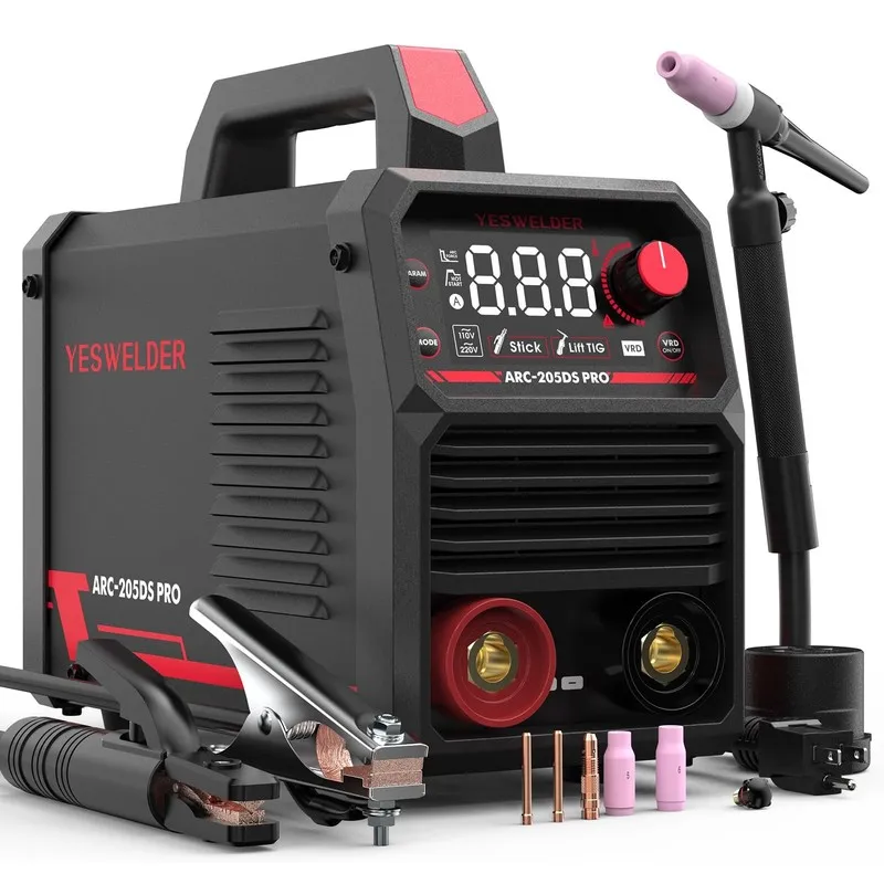 Сварочная горелка 205Amp Stick Welder ARC Welding Machine with Lift TIG Torch