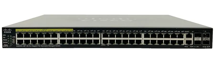 Коммутатор Cisco SG550X-48P-K9 48 Port PoE SFP 10GB Stackable Managed Switch w2 