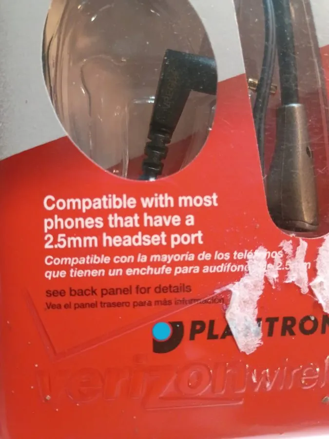 VoIP-шлюз Verizon Wireless Plantronics Exclusive Universal Wired Headset MX150VR — фото лота 1