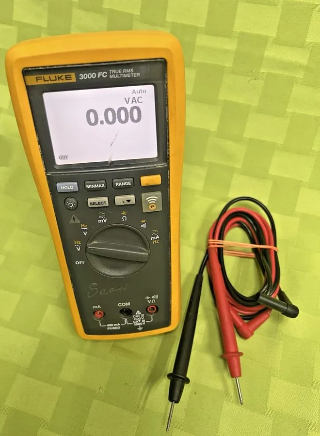 Мультиметр FLUKE 3000FC Wireless multimeter TRUE RMS MULTIMETER W/ LEADS WORKS G — фото лота 1