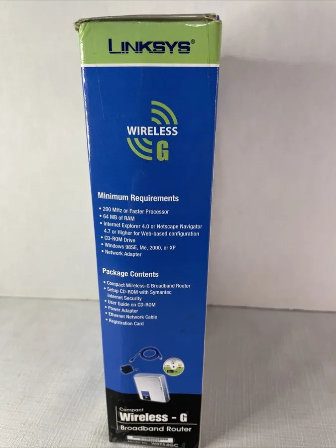 Маршрутизатор Linksys WRT54GC 54 Mbps 4-Port 10/100 Wireless G Router — фото лота 2