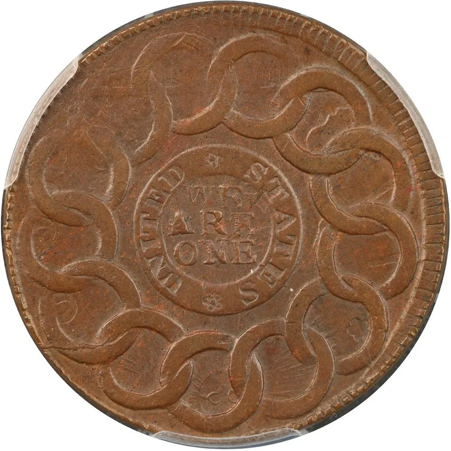 Лабораторная печь 1787 Fugio Cent N8-B W6740 UNITED STATES PCGS MS63BN R2 Furnac — фото лота 1