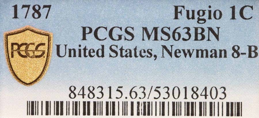 Лабораторная печь 1787 Fugio Cent N8-B W6740 UNITED STATES PCGS MS63BN R2 Furnac — фото лота 2