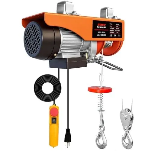 Таль 1320Lbs Electric Hoist 110V with Remote 39.4ft Lift