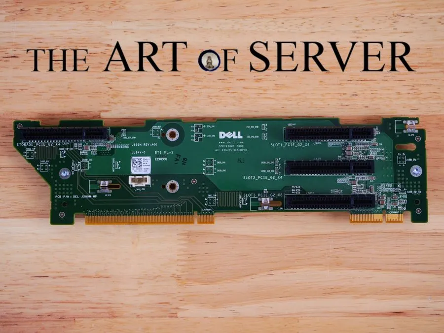 Бэкплейн Dell PowerEdge R510 Backplane Riser Board PCI-Expansion X4 Riser Card H