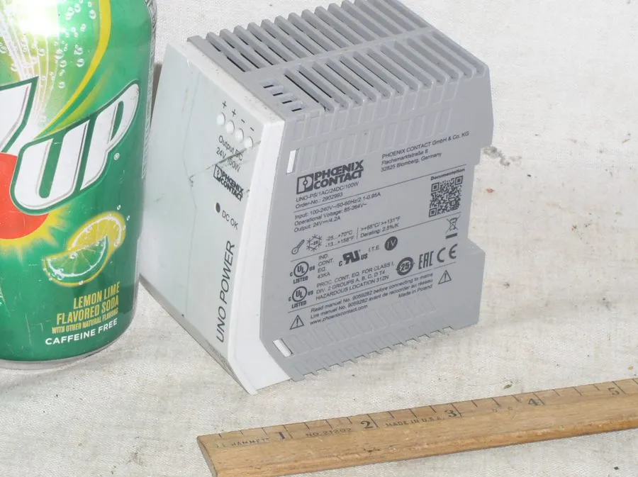 Блок питания PHOENIX CONTACT IE 2902993 DIN Rail Mount Power Supply,24V,4.2A,Inp