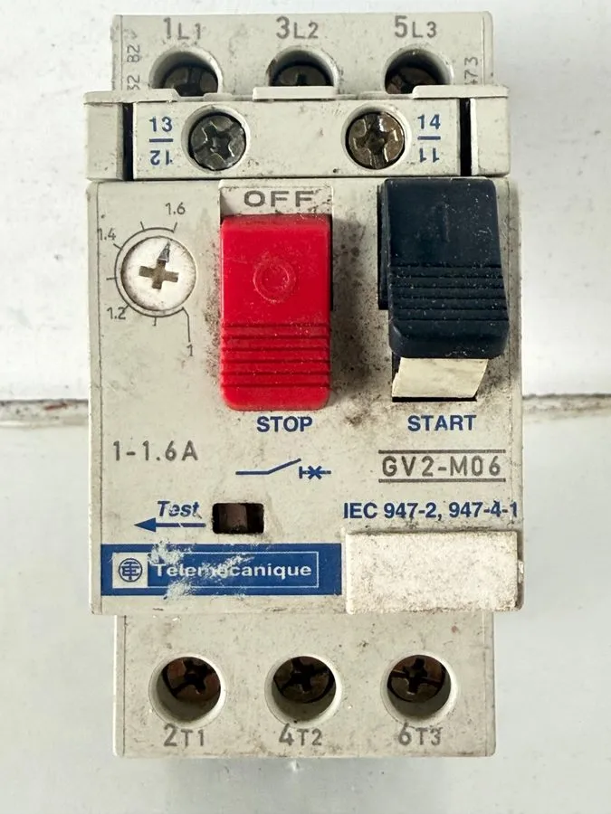 Автоматический выключатель Telemecanique Motor Circuit Breaker GV2-M06 1-1.6A GV