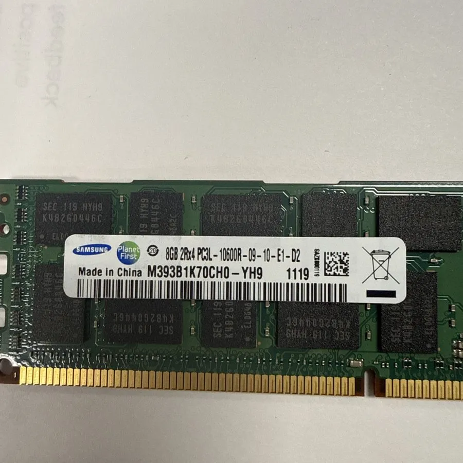 Модуль памяти GB (16 x Samsung 8GB 2Rx4 PC3L 10600R M393B1K70CH0-YH9 DDR3 ECC RA