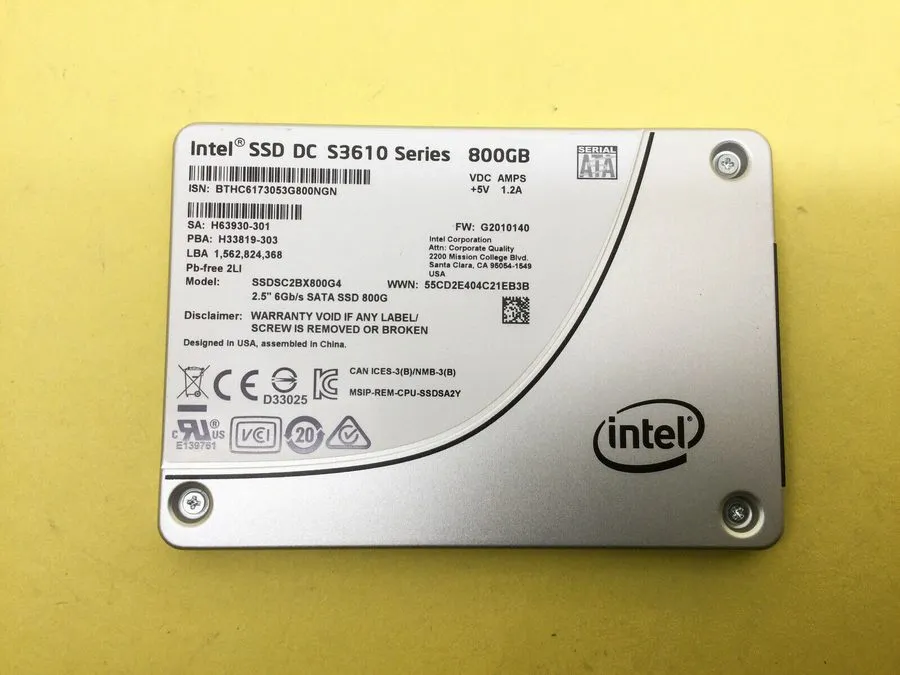 SSD-накопитель Intel DC S3610 Series 800GB SATA 6Gb/s 2.5inch Internal SSD SSDSC