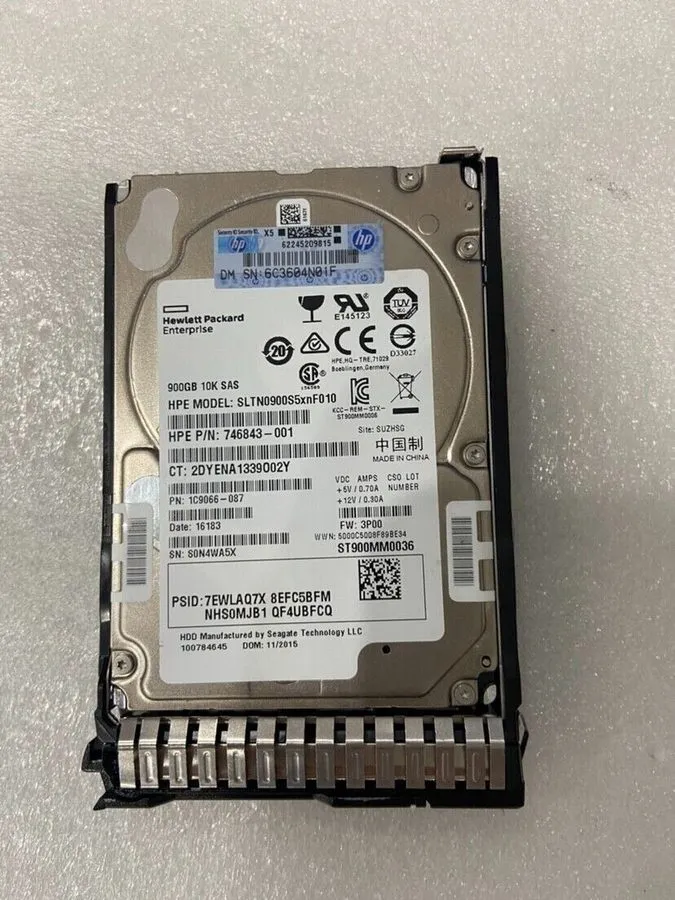 Жёсткий диск 785411-001 785069-B21 HPE 900GB 10K 12G SFF 2.5" SAS SC HDD HARD DR