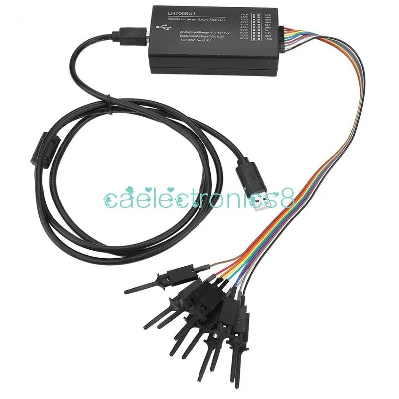 Осциллограф LHT00SU1 Logic Analyzer Virtual Oscilloscope I2C IIC SPI CAN Uart 2 
