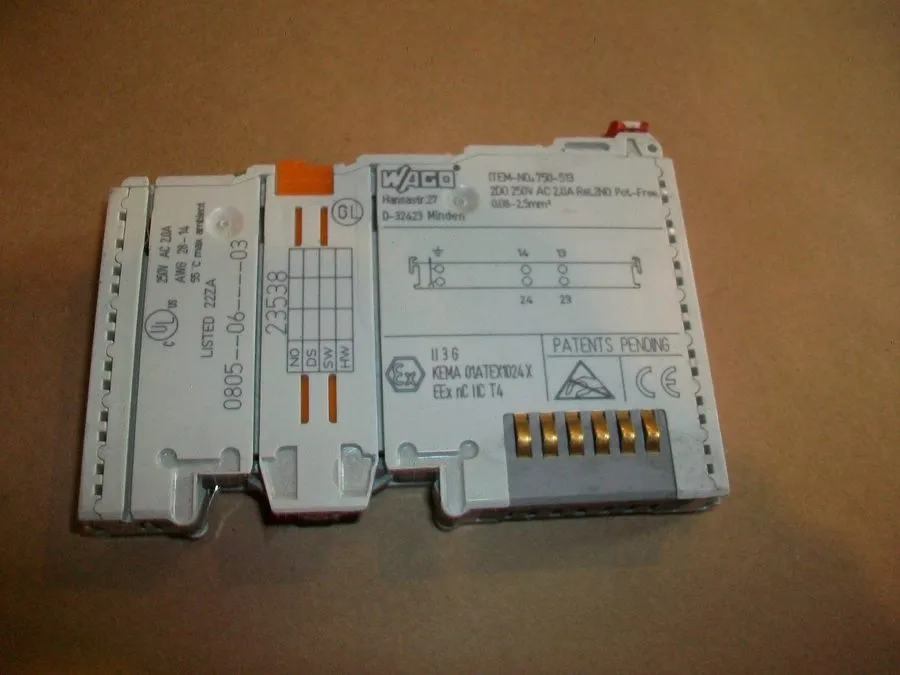 Модуль ввода-вывода Wago 750-513 2NO Output Module Relay 250VAC 2.0A