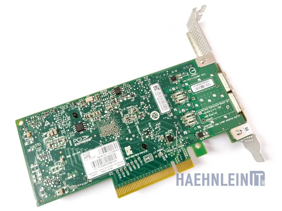 Сетевая карта HPE 840140-001 Mellanox MCX4121A-ACUT 10/25GbE 2-Port PCIe 3.0 x8  — фото лота 1