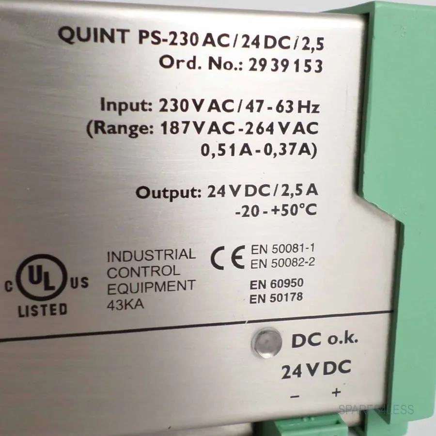 Блок питания Phoenix Contact Quint Ps-230 Ac/24dc/10 Power Supply 24vdc/10a