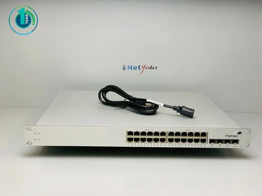Коммутатор Cisco Meraki MS22P-HW Cloud Managed 24 Port Gigabit PoE Switch UNCLAI