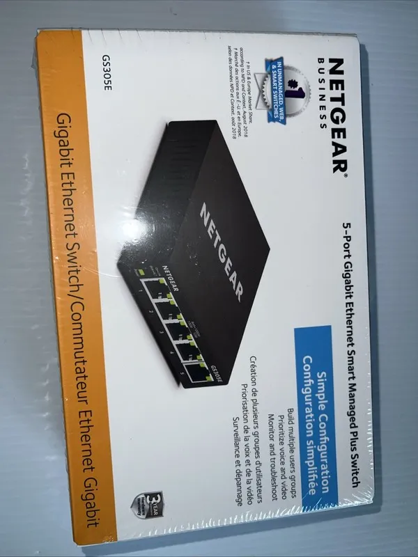 Коммутатор NETGEAR 8-port 10/100/1000mbps Gigabit Ethernet Switch GS308-100PAS