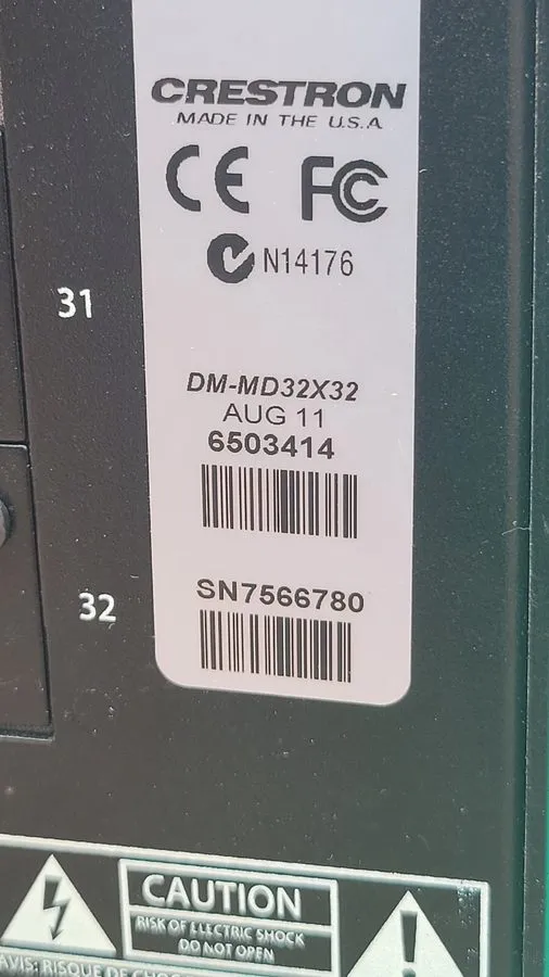 Видеокоммутатор Crestron DM-MD32x32 Digital Media Switcher w/ 4K Modules and Pow