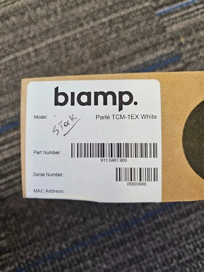 Микрофон Biamp Tesira TCM-1EX Expansion AVB Beamtracking Ceiling Microphone