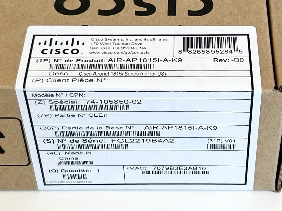Точка доступа Wi-Fi Cisco Aironet 1815 Series 802.11ac Dual Band Access Point AI