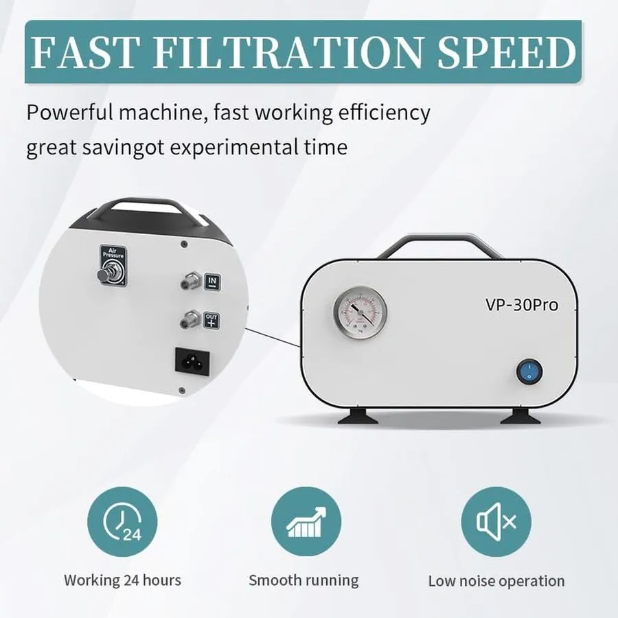 Насос 30L/min Oilless Vacuum Pump Diaphragm Pump Laboratory Filter Pump 50W — фото лота 1