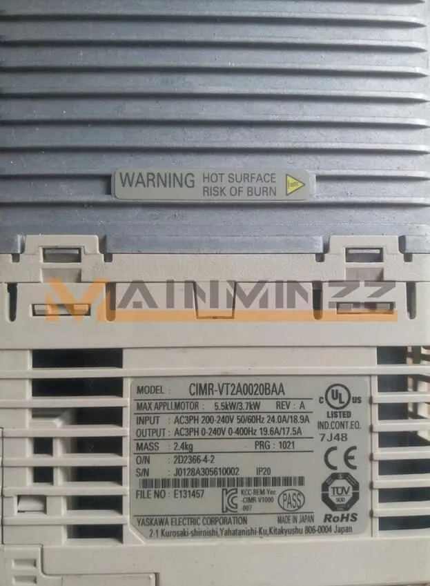 Частотный преобразователь Yaskawa Frequency Converter V1000 CIMR-VT2A0020BAA 5.5