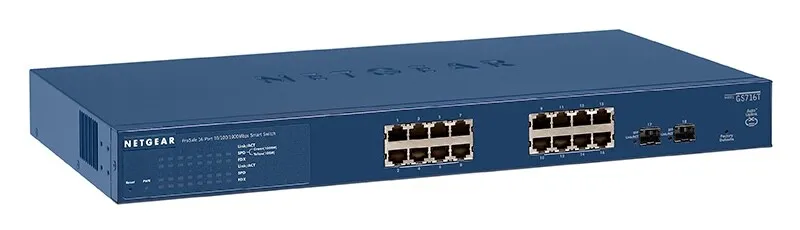 Коммутатор Netgear ProSafe GS716T v2 16-Port Gigabit Smart Ethernet Switch