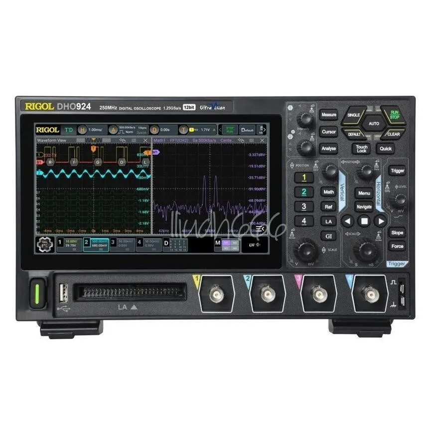 Осциллограф RIGOL DHO924 Oscilloscope Digital 4-Ch 250 MHz, 1.25 GSa/s, 12 Bit A