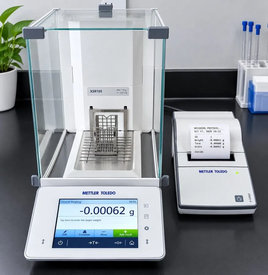 Лабораторные весы Mettler Toledo XSR105 Analytical Balance with printer — фото лота 1
